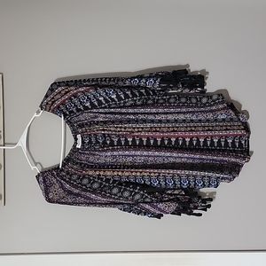 Westport blouse size large from dress barn with bell sleeves and tassels